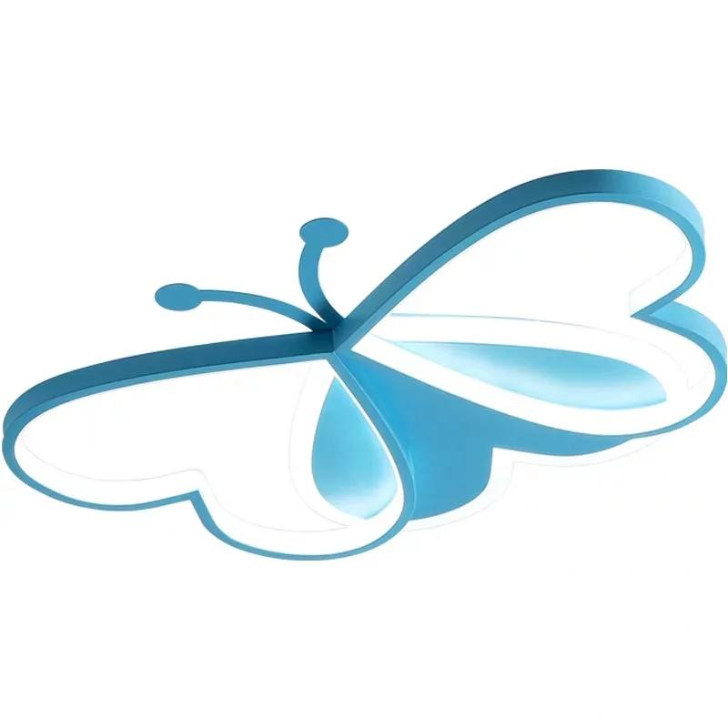 Children's lamp Pink butterfly ceiling lights girl boy's room LED ceiling lamp living room kindergarten decor Light fixture