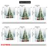 2pcs,2D plane printing Creative Curtains Christmas Tree Snow Gifts_a (3) Versatile Polyester (without rod) Room Decor Use for