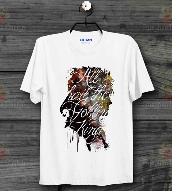 26 Labyrinth Goblin King Bowie Film T shirt IDEAL GIFT Cool Unisex Tee Top Unisex T-Shirt L