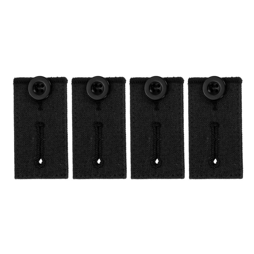 4 st Knappförlängare för Byxor Lång Spänne Krok Stretchjustering Midjespänne Förlängning Kvinnor Män Byxor Jeans 2.6x1.4"