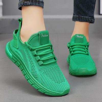 Shoes Women's Shoes Versatile Spring New Fashion Casual Sports Shallow Mouth Single Shoes 2025 Flying Weaving Women's Shoes