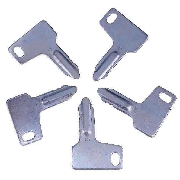 Solarhome 5pcs Ignition Keys AT110583 RG60472 933110-00301 Key 301 for Yanmar SV08-1 SV100 SV100-1 Mini- Excavators YB301 YB351 B14 B22-2 B7-3 SV100