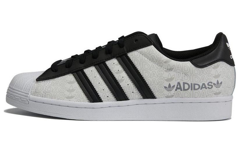 Adidas Superstar  Reflective Allover Logo - White Black  GW7254 42
