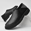 2025 Barefoot shoes men's genuine leather Oxford men's natural leather loafers retro single cowhide handmade 43 44 shoes