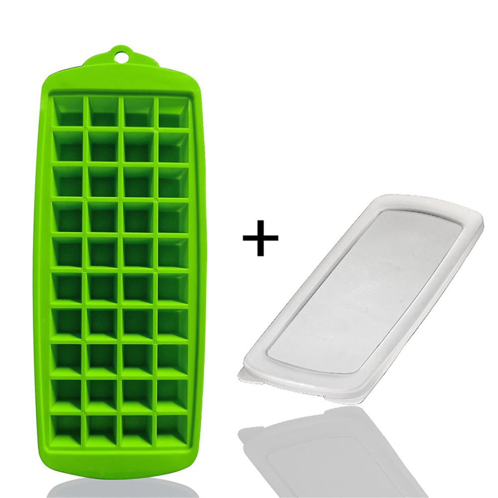 Plastic Ice Tray with Lid Ice Cube Moulds Ice Trays Ice Storage Container Ice Cube Boxes Plastic Material for Cocktails