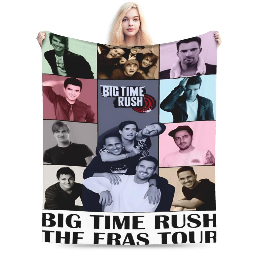 Big Time Rush Band Eras Tour Accessories Blanket Ultra-Soft Flannel Throw Blanket Relax Rug Piece