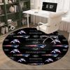 Patriots Team Spirit Round Rug for Livingroom,Bedroom, Palyroom, Chair Rug, Area Rug, Circle Carpet, Large Size Fan Christmas Gift