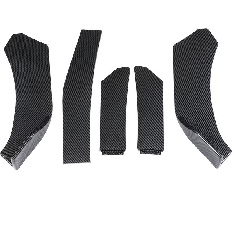 5Pcs ABS Material Universal Car Front Bumper Separator Bumper Lip Body Kit Duck Lip Separator For Subaru BRZ Car Accessories