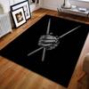 Drum Set and Drumstick Art Print Carpet for Living Room Bedroom Bedside Sofa Table Floor Mat Home Area Rug Decor Large Size
