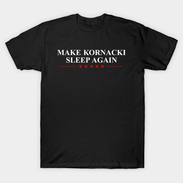 

Men Black Print T-shirt Make Kornacki Sleep Again No-Cut Transfer Paper Print Cotton Tshirt 2XL чёрный