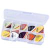 Yammy Plastic Bass Guitar 24 Various with Storage Box Picks, Pieces, Thicknesses, Colorful,