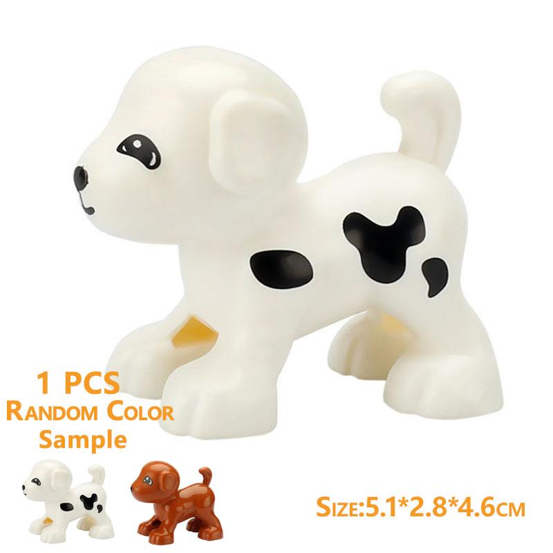 1Pcs Big Block Building Classic Marine Animal Wildlife Penguin Whale Compatible Duplo Bricks Set Supplement Toy For Children