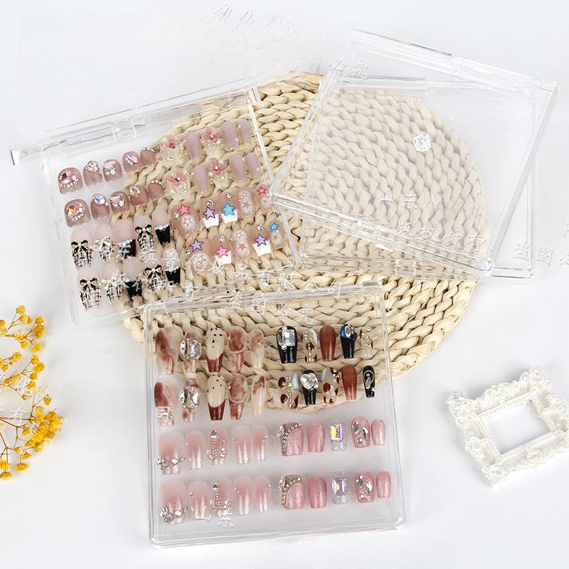 Large Capacity Dust-Proof Transparent Nail Art Display & Storage Box