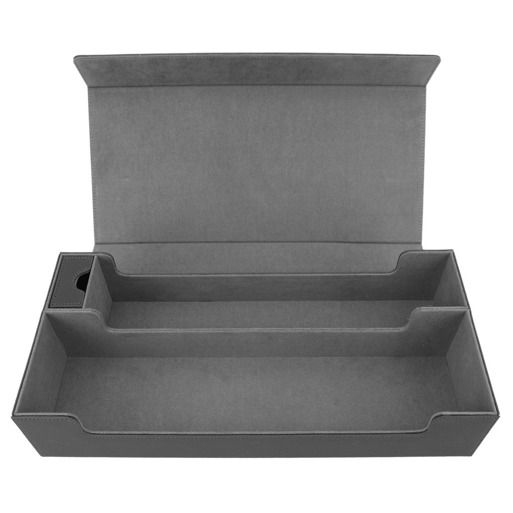Caixa de Armazenamento de Cartas Couro PU Fecho Magnético Estojo para Deck de Cartas com Gaveta para Mais de 550 Cartas de Jogo