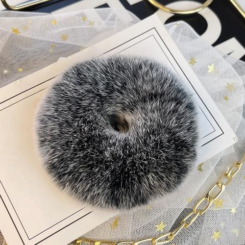 

Інтернет-дівчина-знаменитість, плюшеві милі кролики Рекс, мотузка, кільце для волосся, хутро, натуральне волосся, еластичні жіночі аксесуари для волосся.