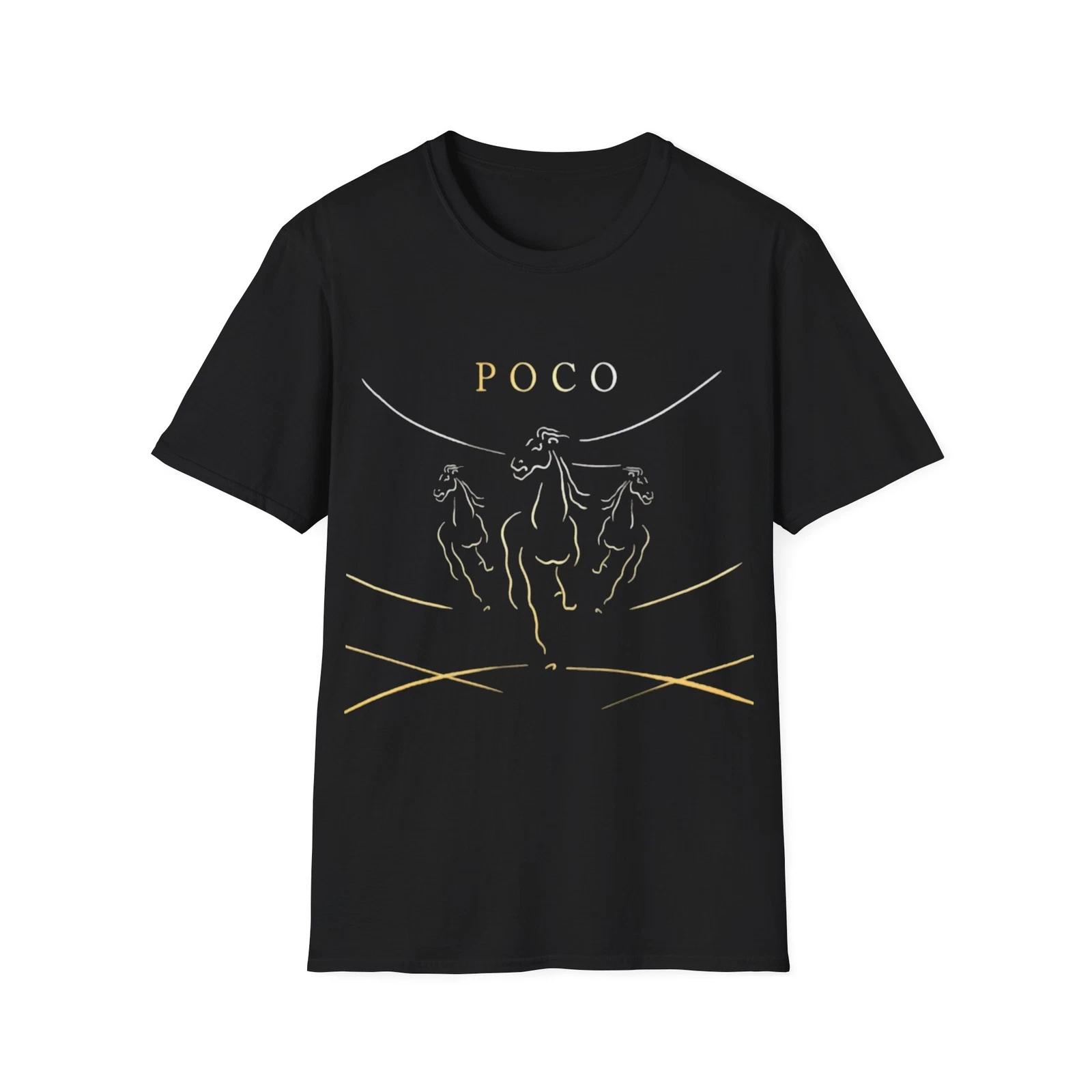 

100% cotton TOPS UNISEX TEES MENS WOMENS Unisex Soft Cotton T-Shirt Band Poco 2XL чёрный