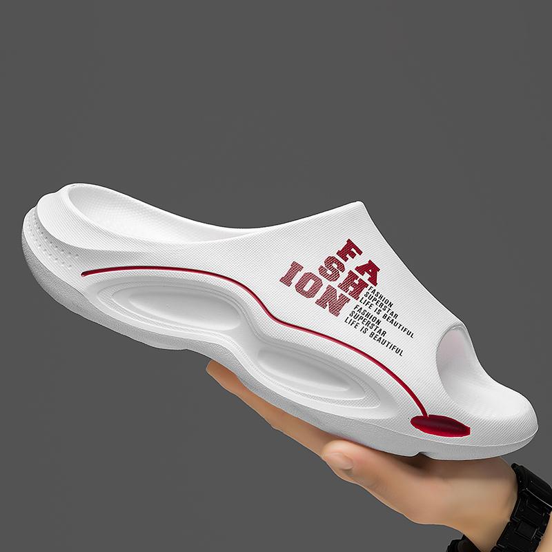 Fashion 2025 New Men's Slippers Outdoor Summer Trend Beachwear Sensation Youth Sports Dual-use Sandals Comfortable Rubber Sole