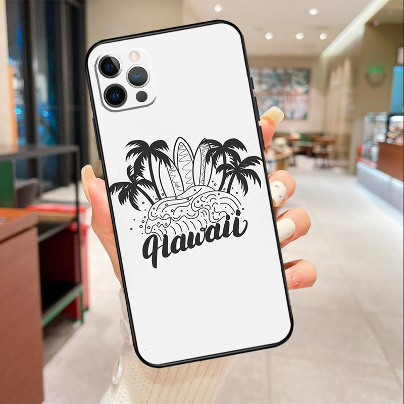 Palms Beach Surf Phone Case For iPhone 16 15 14 11 12 13 17 Pro Max mini 15 Plus 16e 17 Air Protective Cover