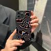 Fluorescent Wavy Matte Soft Phone Case For iPhone 17 16 15 14 13 Pro Max 11 12 13 Pro 16E XR XS X 7 8 Plus SE 2022 Bumper Cover