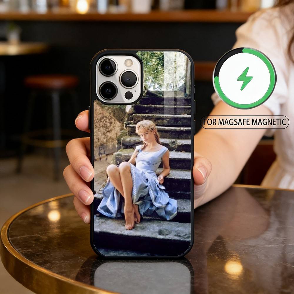 

Hot B-Brigitte B-Bardot Magnetic For Magsafe Wireless Charging Phone Case For iPhone17,16,15,14,13,12,11 Plus,Pro Max iPhone17Pro