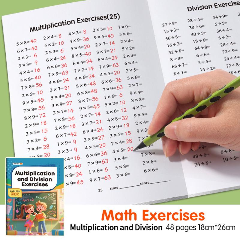 9x9 Multiplication & Division Table: Primary School Math Oral Calculation Practice