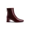 Spot Second Hair~ Grape Mother Same Style #French Elegant Square Head Thick High Heel Retro Fashion Thin Short Boots Women's Autumn and Winter