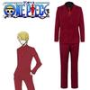 Piesa Sanji One Costum Cosplay Ținută Costum Roșu Halloween Carnaval Uniformă Petrecere