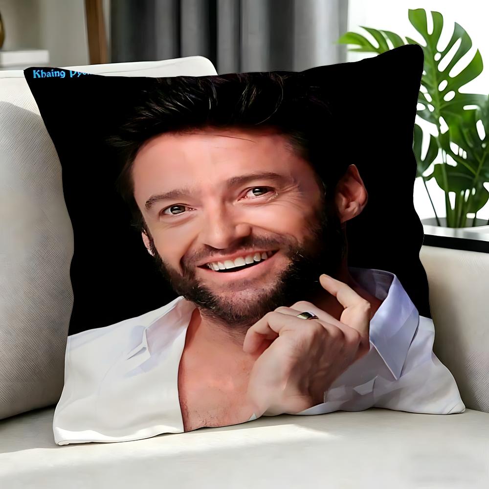 Movie Hugh Jackman Cushion Cover Cushion Cover Set 4Pcs 50X50 45X45 40X40 Pillowcase Decorative Sofa Home Decor