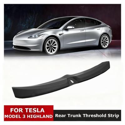 Compatible with Tesla Model 3 Highland 2025 Trunk Threshold Strip TPE or Metal Back Sill Anti Scratch Protection Lid