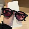 Retro Simple Style Round Sunglasses Women Men Luxury Brand Design Rivet Decoration Sun Glasses Travel Casual Eyewear Unisex