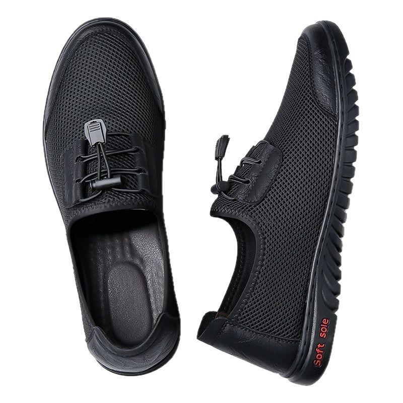 Sommerschuhe neue Sport- und Freizeitschuhe leichte atmungsaktive Mesh-Schuhe rutschfeste weichsohlige Autofahrerschuhe