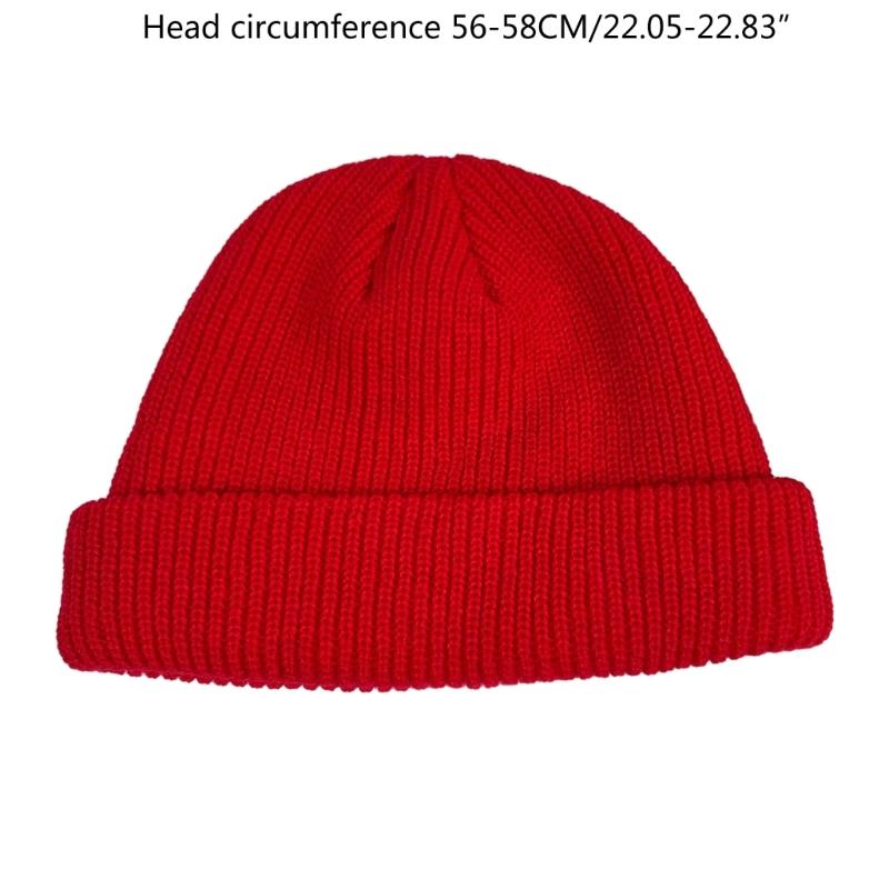 Elastic Windproof Beanies Knitted Solid Color Hat for Women Men Keep Ear Warm Hat Cold Weather Skiing Cycling Supplies