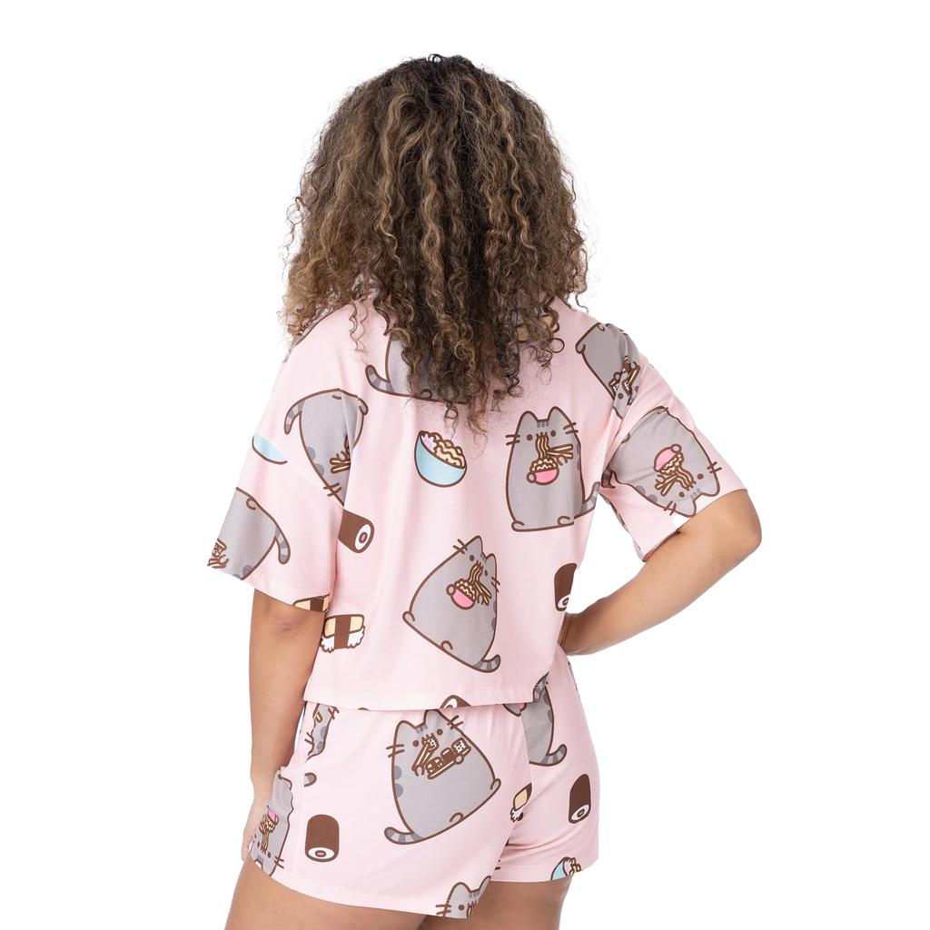 Pusheen Womens/Ladies Short Pajamas Set