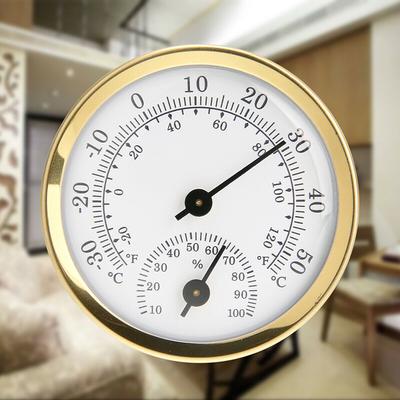 Binnen analoge vochtigheids-temperatuurmeter, thermometer, hygrometer, huishoudelijk