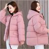 Damen Koreanische Version Plus Größe 8XL Fashion Parker Jacke Mittellange Daunenjacke Plus Dünger Zur Vergrößerung Der Lockeren Jacke