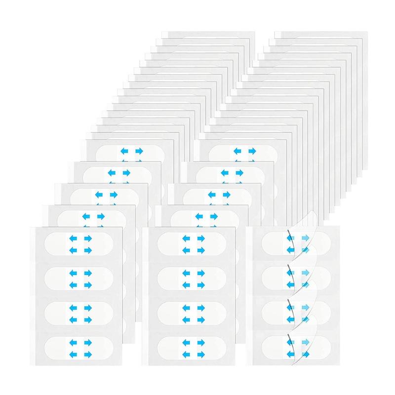 80Pcs No Trace V-Shape Face Lift Tape Invisible Adhesive Patches Smooth Wrinkle Fix Sagging Skin for Selfie Use