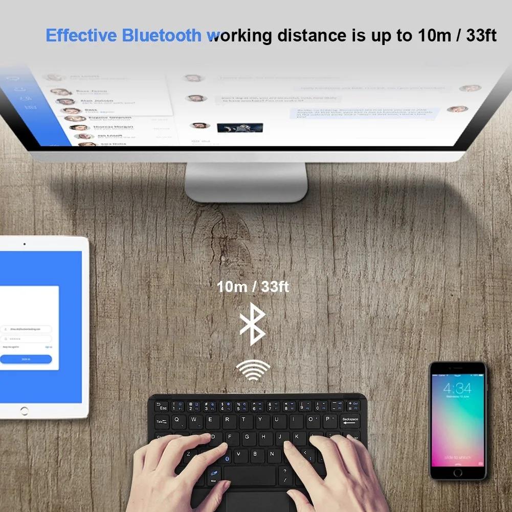 Touch Bluetooth Keyboard for Android Tablet Wireless Bluetooth Keyboard With Touchpad for iPad PC Computer Samsung Tab Tablet