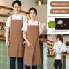 Breathable Sleeveless Apron Canvas Working Clothes Portable Cooking Aprons  For Restaurants Cafe