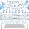 Coquette Bow Ocean Theme Party Supplies Tablecloth Paper Plates Cups Napkins Banners Under The Sea Seashell Birthday Decorations