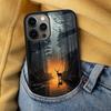 Deer Soft Phone Case for iPhone 17 Air 16e Pro max 15 Pro 13 14 Plus 11 12 MagSafe Magnetic Coque
