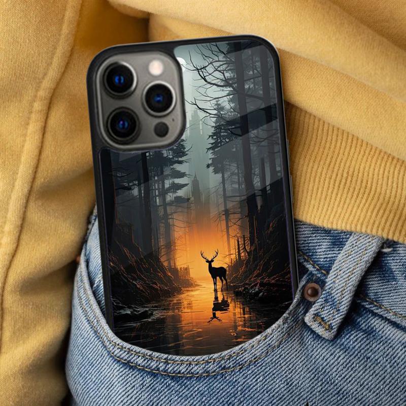 Deer Soft Phone Case for iPhone 17 Air 16e Pro max 15 Pro 13 14 Plus 11 12 MagSafe Magnetic Coque