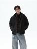 Men's Trendy Stand Collar Fake Two-Piece Workwear Jacket - 2026 Spring/Autumn Collection