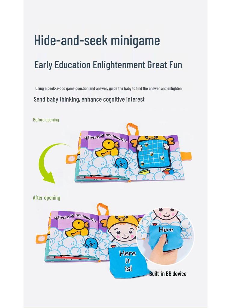 Jollybaby Educational Gift Set: Newborn to 1-Year Cloth Books & Toys