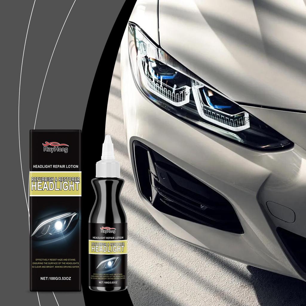 RAYHONG Automotive Headlight Care Cream Scratch Repair & Polishing Restorer for Car Headlights Gloss Enhancer 100g