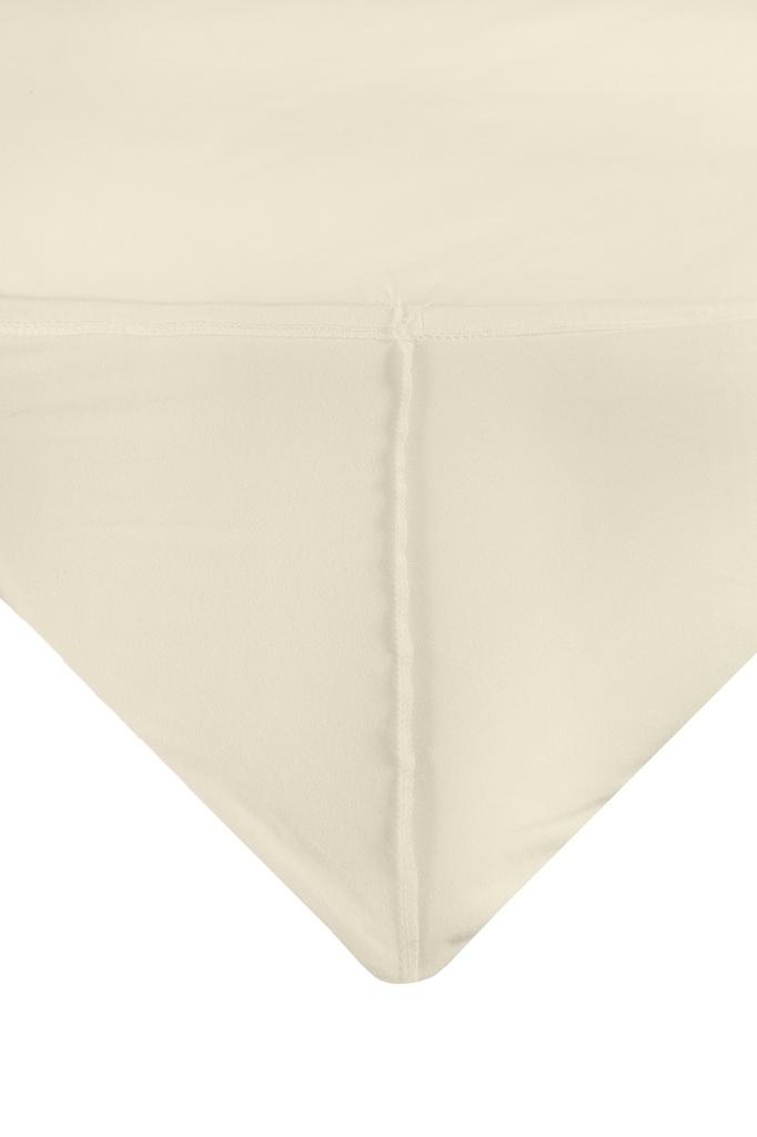 Satin fitted sheet 90x200x25, ecru_02, matex