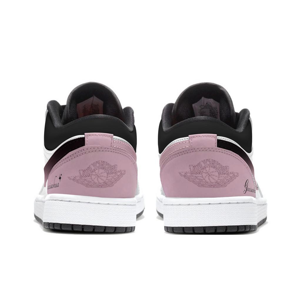 Jordan Air Jordan 1 Low top Skateboard Shoes Women's Sweet Pink 553560-081(Team1640-)