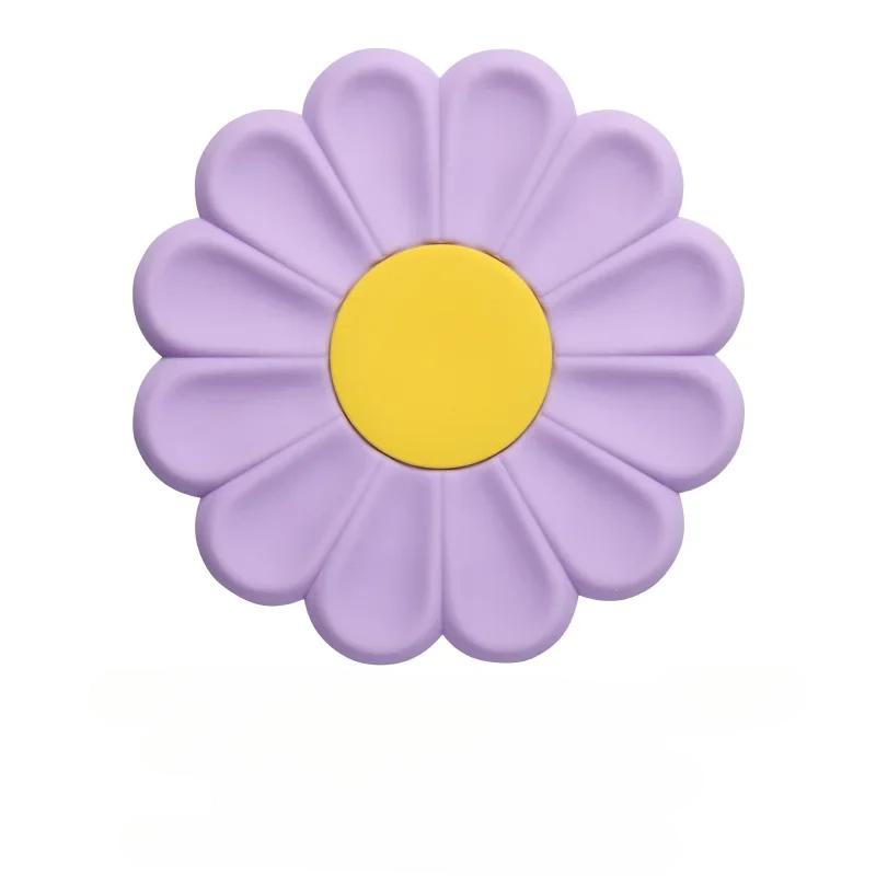Flower Heat Resistant Silicone Mat Drink Cup Coasters Non-slip Pot Holder Table Placemat Kitchen Accessories Coasters Pads