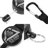 [DRESS] Carabiner Pin-on Reel Line Cutter, Scissors for Line, Knots, Leaders, PE Fishing, Portable, Lightweight, Compact, Keychain, Black