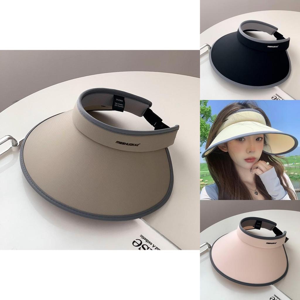 Double Layer Ice Silk Sun Hat For Women Stylish Summer Uv Protection Wide Brim