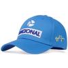 Embroidered baseball cap for racing, available in black and blue for a minimalist design